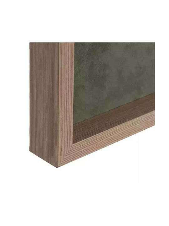 Decorative Embossed Green Panel MDF 60x6x60 cm