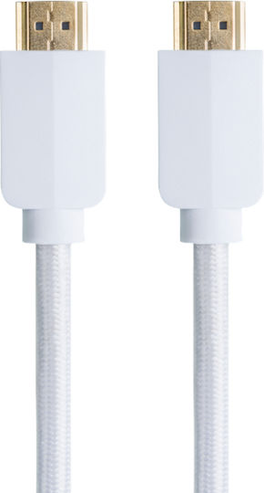 Nacon HDMI 2.1 Braided Cablu HDMI de sex masculin - HDMI de sex masculin 3m Alb