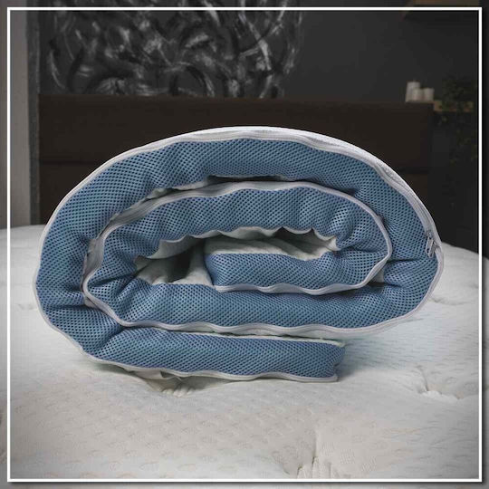 Klikareto Ανώστρωμα Cool Gel Μονό Memory Foam 90x190x4εκ.