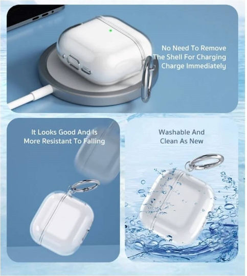 Coteci Ms-018 Husă cu cârlig în culoarea Roz pentru Apple AirPods 4