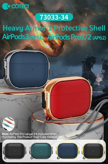 Coteci Ap-65 Θήκη σε Κόκκινο χρώμα για Apple AirPods 3