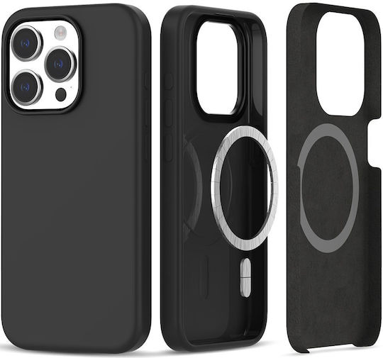 Tech-Protect Matte Back Cover Silicone Black (iPhone 16 Pro Max)