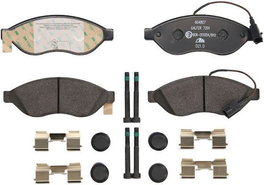 Ate Brake Pad Front 4pcs for Citroen Jumper Fiat Ducato Peugeot Boxer