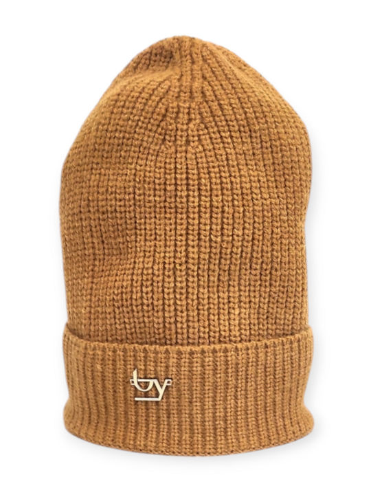 Byblos Beanie Γυναικείος Σκούφος Πλεκτός σε Καφέ χρώμα