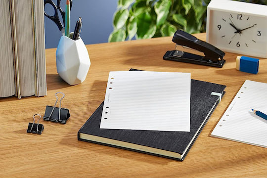 Filofax 25 Refill Pads A5 with Blank Pages White