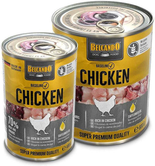 Belcando Wet Food Dogs in Cans with Chicken Grain-Free 400gr