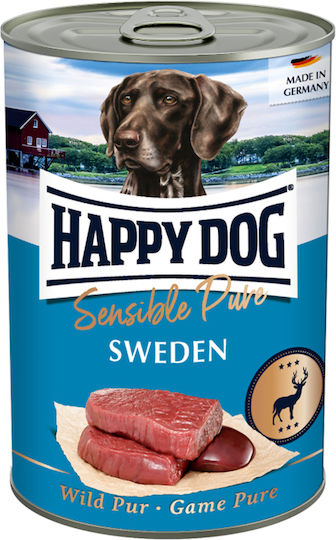 Happy Dog Υγρή Τροφή Σκύλων σε Κονσέρβα με Ελάφι χωρίς Σιτηρά 800gr