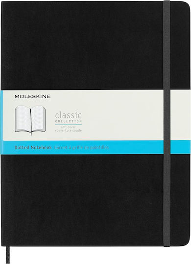 Moleskine Notebook with Dots and Elastic Black