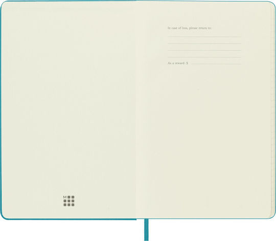 Moleskine Notebook Hard Σημειωματάριο Bullet Ριγέ με Σκληρό Εξώφυλλο Γαλάζιο