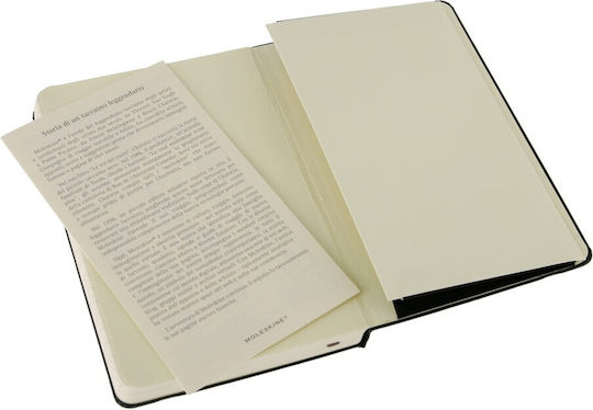Moleskine Notebook Pocket Σημειωματάριο Bullet 96 Φύλλων Ριγέ με Σκληρό Εξώφυλλο και Λάστιχο Μαύρο