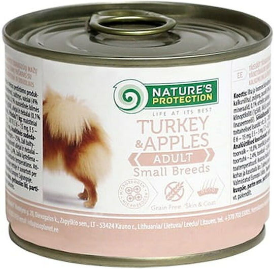 Wet Food Dogs in Cans with Turkey Grain-Free & Gluten-Free 200gr