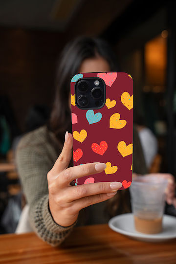 Sonique Heart Series Case for Apple iPhone 13 Mini Bordeaux