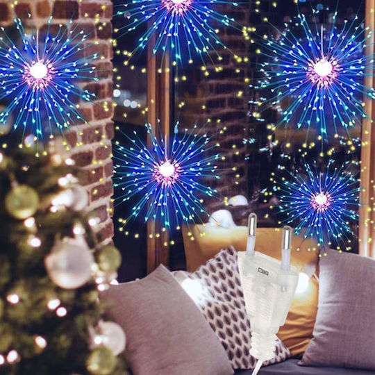 Instalație Luminoasă LED 4 m Multicoloră Tip Focuri de Artificii