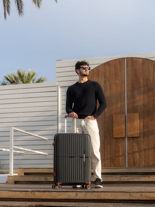 Newcom Large Hard Black Suitcase