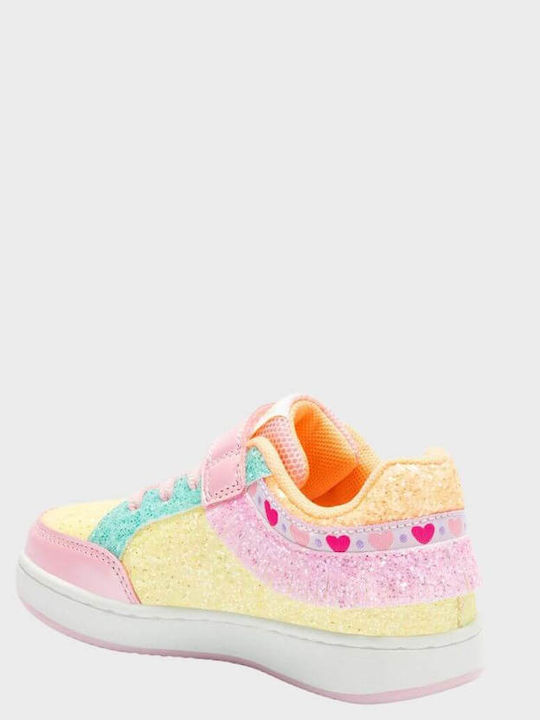 Παιδικά Sneakers Ανατομικά με Σκρατς Κίτρινα