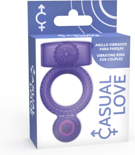 Love Casual Ring Vibrating Double Pleasure Purple