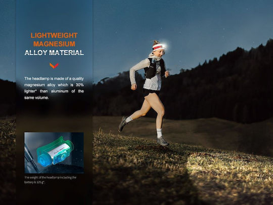 Fenix Επαναφορτιζόμενος Φακός Κεφαλής LED IP68 με Μέγιστη Φωτεινότητα 1200lm