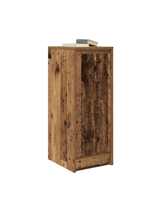 Sideboard Wooden with Drawers Brown 29.5x34x76cm