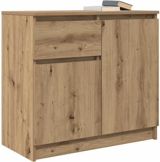 Sideboard Wooden with Drawers Brown 71x35x65cm