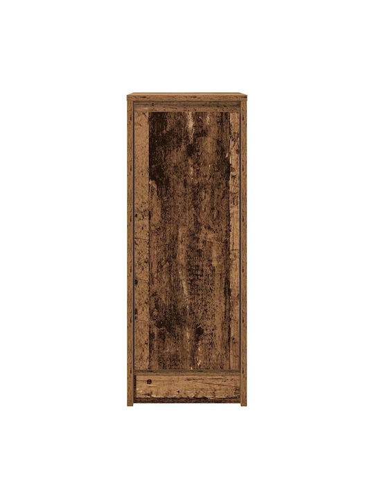 Sideboard Wooden with Drawers Brown 29.5x34x76cm