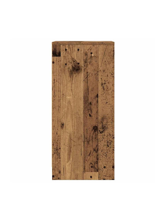 Sideboard Wooden with Drawers Brown 29.5x34x76cm