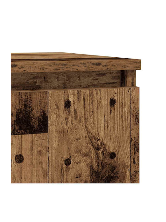 Sideboard Wooden with Drawers Brown 29.5x34x76cm
