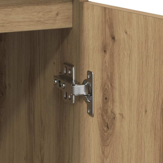 Sideboard Wooden with Drawers Brown 71x35x65cm