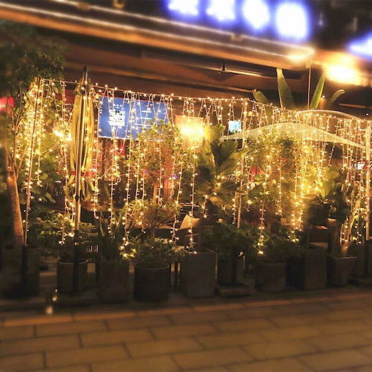 1200 Lichterketten LED 50m. Warmes Weiß Typ Regen 1Stück