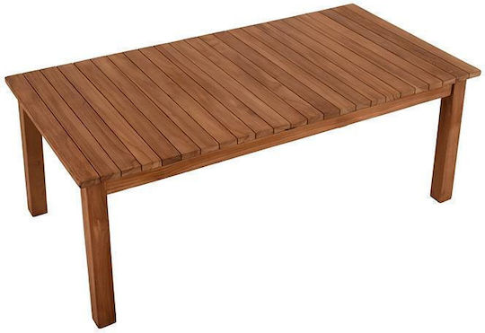 Garten- und Terrassentisch aus Akazie New Winston Natürlich 120x60cm