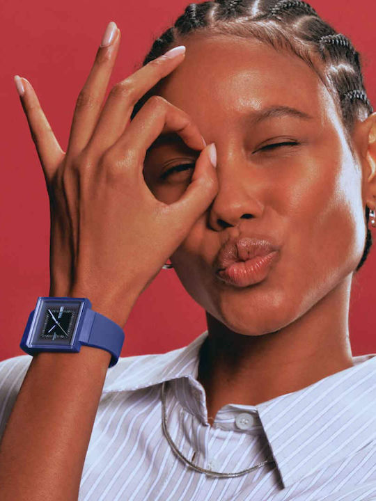 Swatch Unisex Ρολόι Μπαταρίας με Καουτσούκ Λουράκι