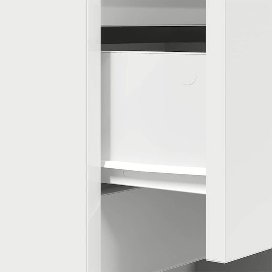 Vidaxl Nachttische 3 Schubladen 2 Stk Weiß 39x35x65cm Weiß