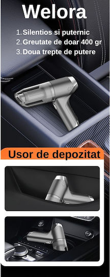 Aspirator De Mână Și Suflantă Pentru Mașini 2 În 1 Reîncărcabil 12V 120W