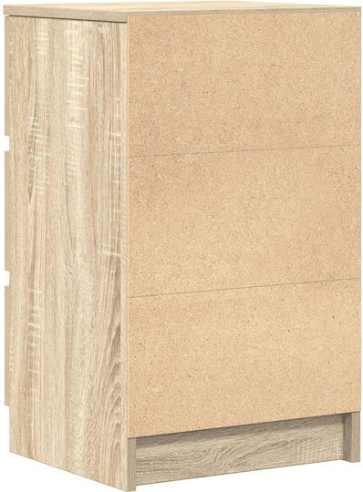Комоди Дървени Дъб Сонома 2бр 39x35x65см