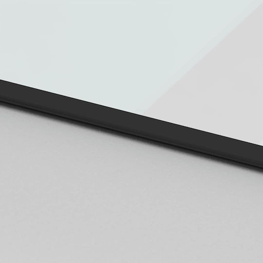 Sliding Door Hardware Set Black 90x205 Cm Tempered Glass Black 90 X 205 Cm Rail 183 Cm