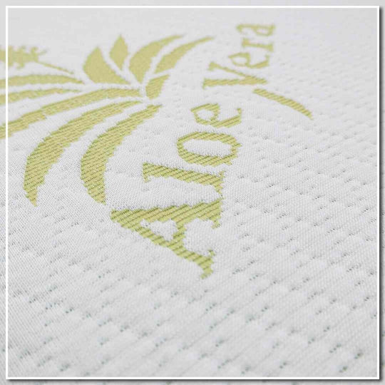 Топ Матрак Aloe Vera Престолен Мемори Пяна Импрегниран с Алое Вера Отстраняема Калъфка и Ластици за Захващане 160x200x4см