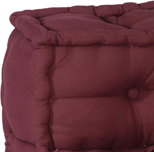 Vidaxl Pouf Modular Vișiniu 70x70x54 Material Roșu