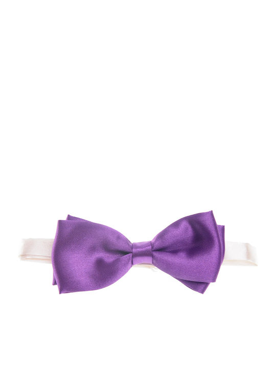 Victoria Kids' Bow Tie Solid Double Satin Silver