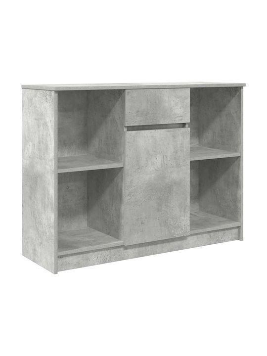 Sideboard Wooden with Drawers Grey 101x35x76cm