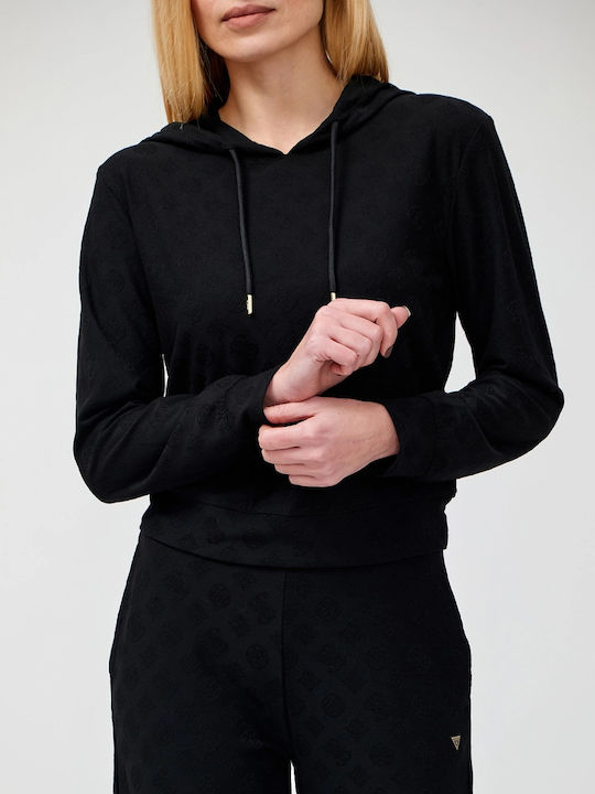 Guess Women's Hooded Sweatshirt BLACK