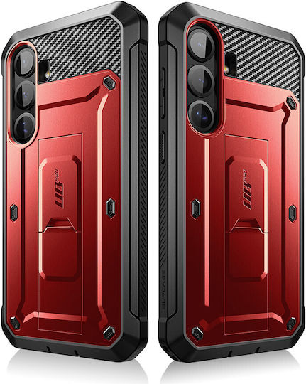 Supcase Unicorn Beetle Pro Umschlag Rückseite Silikon Rot (Galaxy S25)