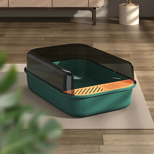 Toaletă Pentru Pisici Cu Filtru Verde L50.5 x l34.5 x H18.5cm