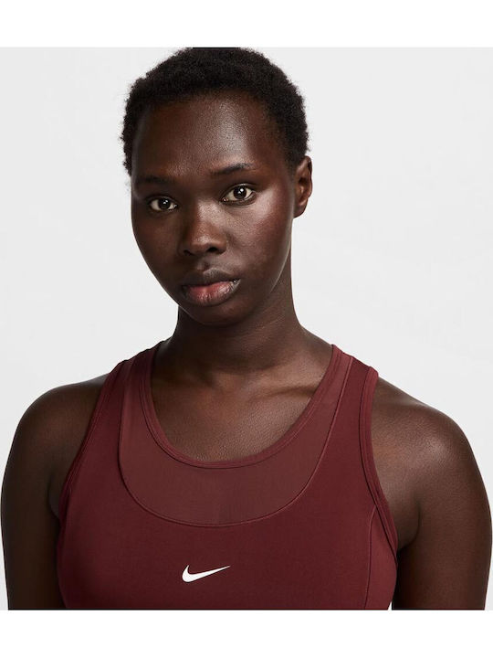 Dri-Fit Pro Women's Sports Bra without Padding Burgundy