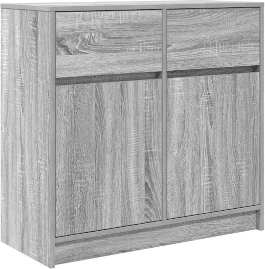 Συρταριέρα Γραφείου Ξύλινη Γκρι Sonoma 80x34x76cm Συρταριέρα Γραφείου Ξύλινη Γκρι Sonoma 80x34x76cm