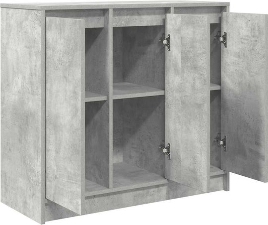 Cabinet De Birou Din Lemn Gri 85x34x76cm