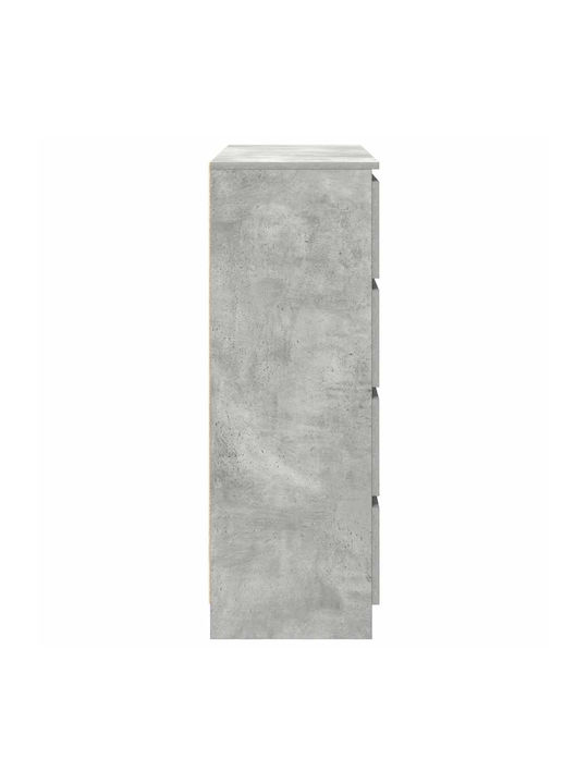Ντουλάπι Γραφείου Ξύλινο Γκρι 100x35x99cm