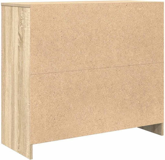 Дървен Офисен Шкаф Кафяв 85x34x76см