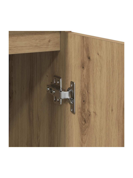 Office Storage Chipboard Cabinet Coffee L57xW34xH76cm
