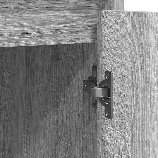 Büroaufbewahrungsschublade Holzgrau Sonoma 85x34x76cm