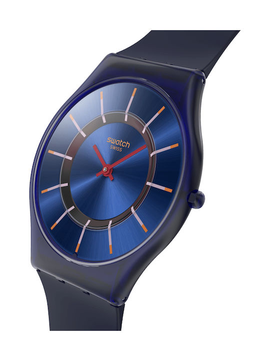 Swatch Swatch Women's Watch with Blue Rubber Strap