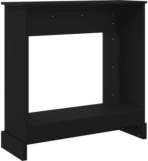 vidaXL Μεταλλικό Προστατευτικό Τζακιού 90x30x90cm Μαύρο